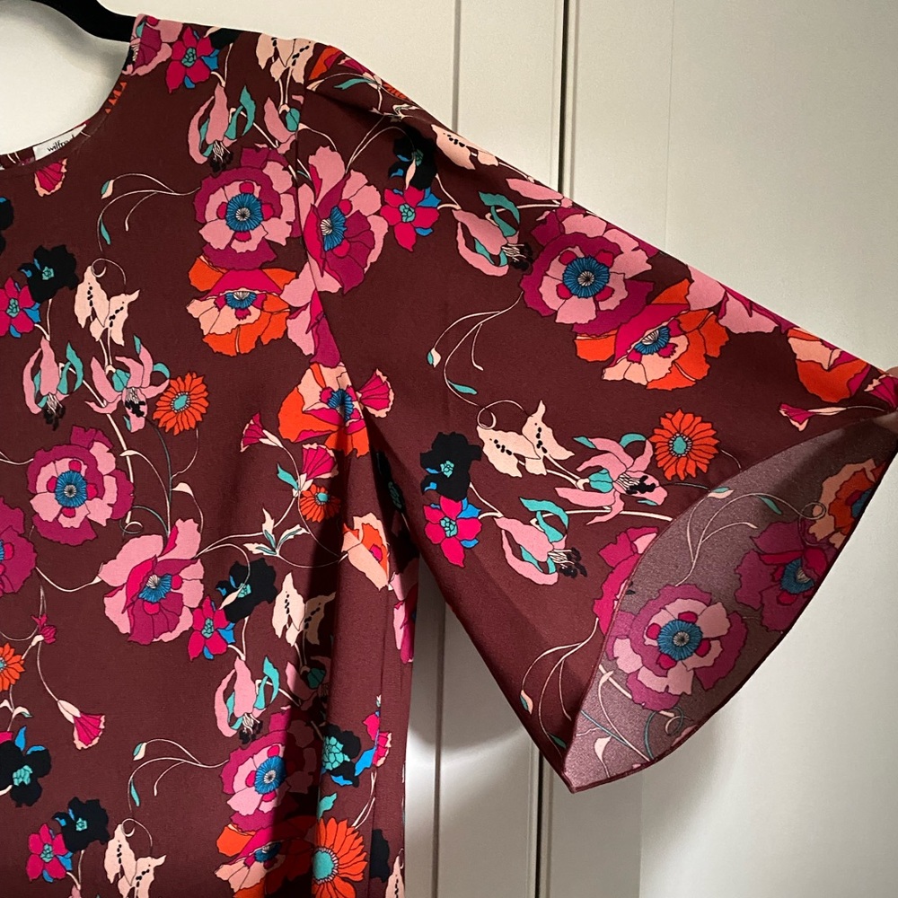 Wilfred floral bell-sleeve blouse